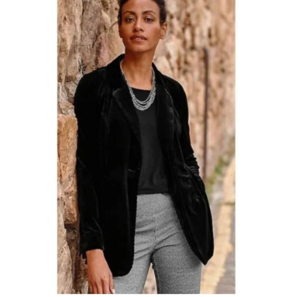 J. Jill Velvet Feel Blazer - Size Small